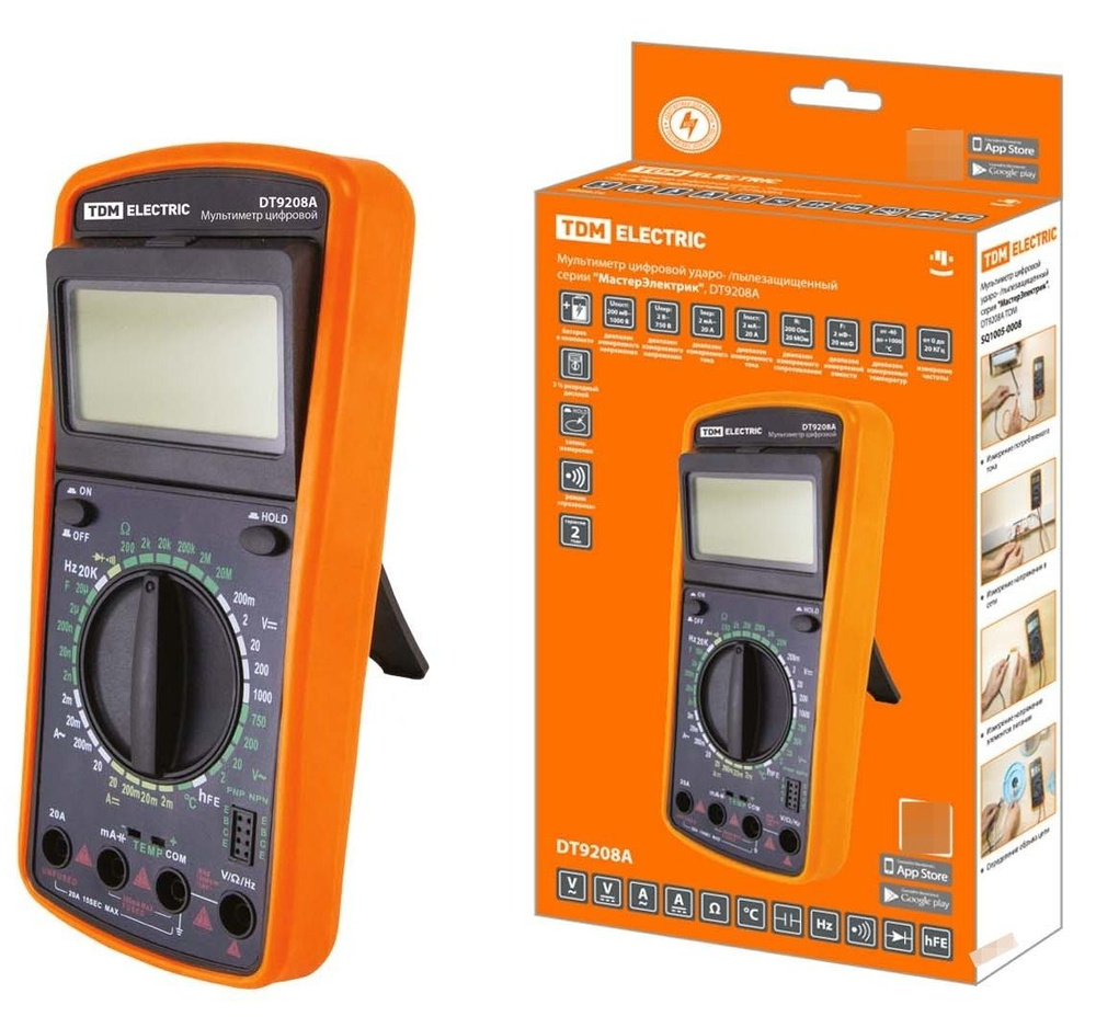 Мультиметр цифровой TDMElectric / ТДМЭлектрик МастерЭлектрик DT9208A с ...