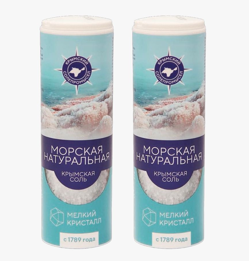 Соль морская Крымская натуральная, мелкий кристалл в солонке, 235 г х 2 шт  #1