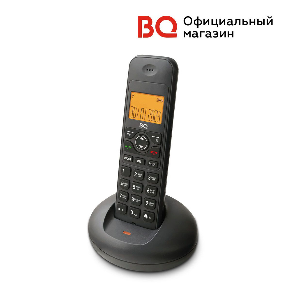 Стационарный Радиотелефон BQ 1863 Черный - купить с доставкой по выгодным  ценам в интернет-магазине OZON (1229960241)