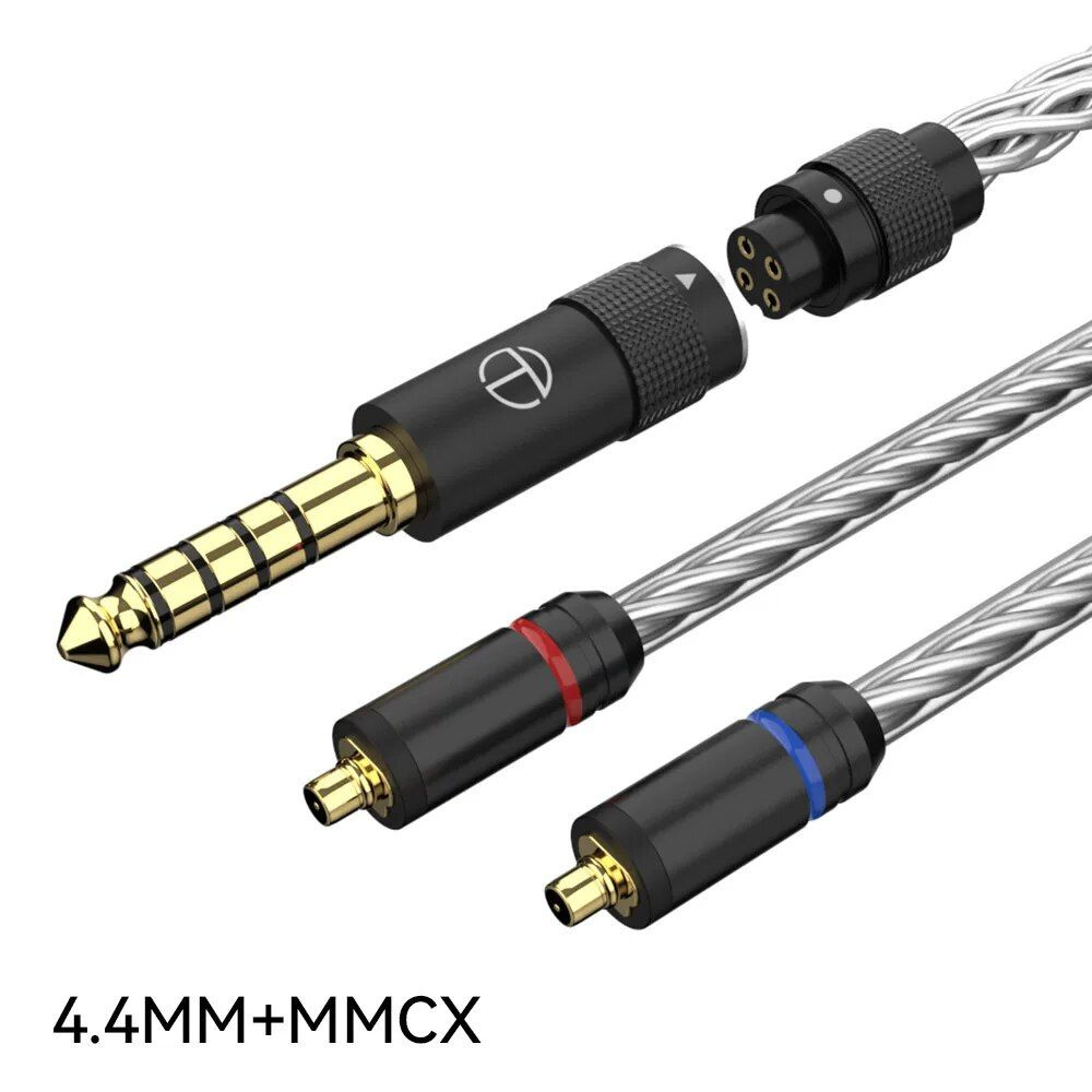 Кабель для наушников TRN TN с разъемом MMCX 0,75 мм 0,78 мм QDC S C,8-жильный кислородный медный посеребренный #1