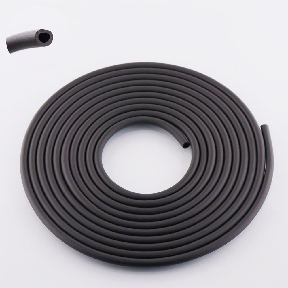 Шланг топливный 5mm, 5 метров (эластичный, резиновый, черный) "BEEZMOTO ...