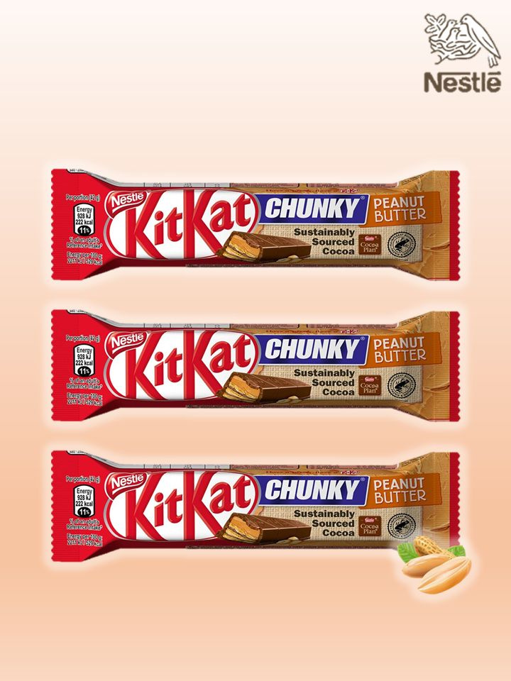 Батончик KitKat Chunky Peanut Butter / Кит Кат Чанки Арахис , 42 г* 3 ...