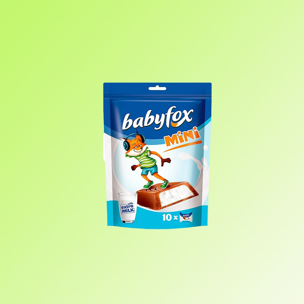Конфеты BabyFox mini с молочной начинкой 3 шт по 120 г КДВ / Бэйбифокс ...