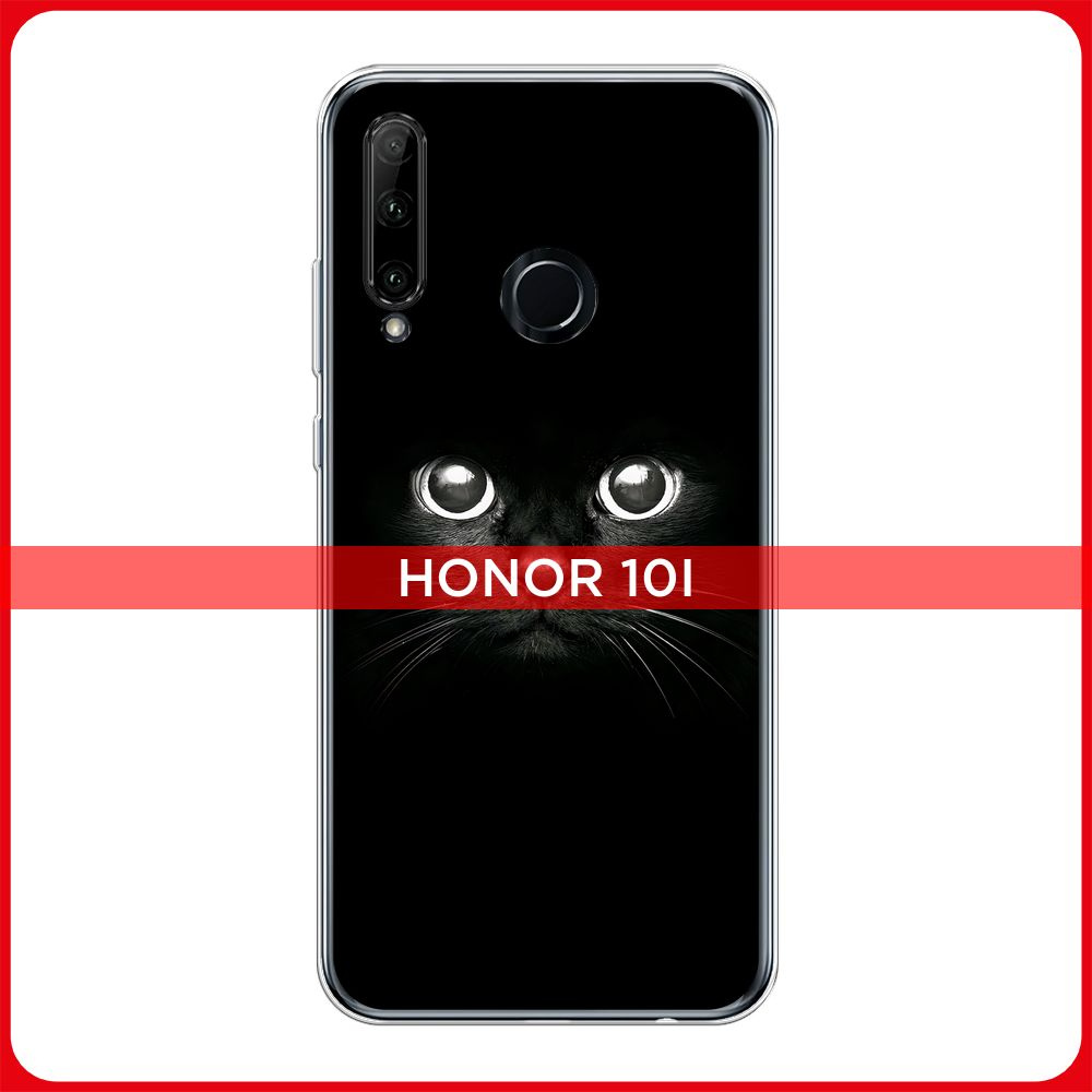 Силиконовый чехол на Honor 10i/Honor 20 Lite 2019/Honor 20e/Huawei P Smart  Plus 2019 / Хонор 10i Взгляд черной кошки - купить с доставкой по выгодным  ценам в интернет-магазине OZON (181366276)