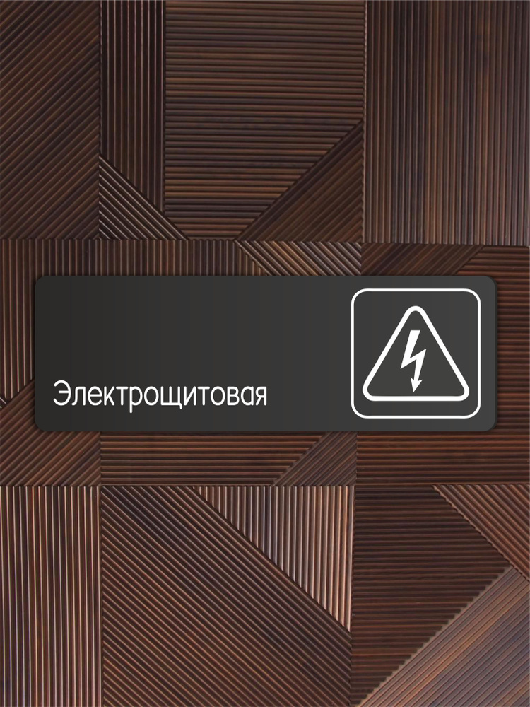Табличка Электрощитовая в кафе, ресторан, офис, магазин 30х10см с ...