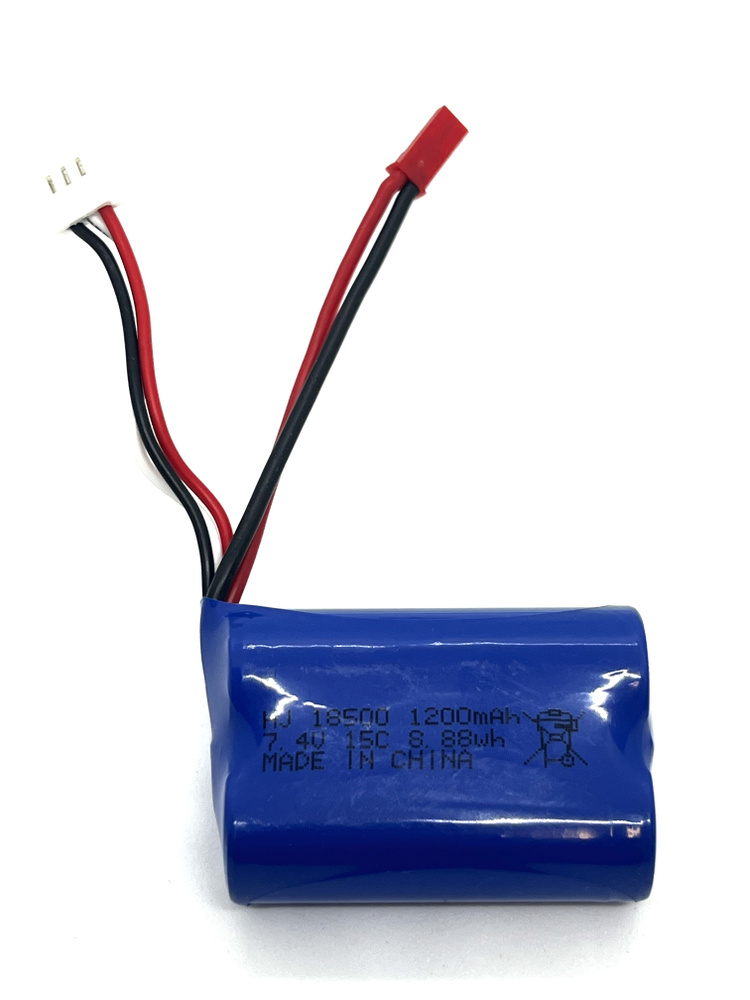 Аккумулятор 18500 LI-ION 7.4V 1200MAH ICR разъем JST - купить с ...