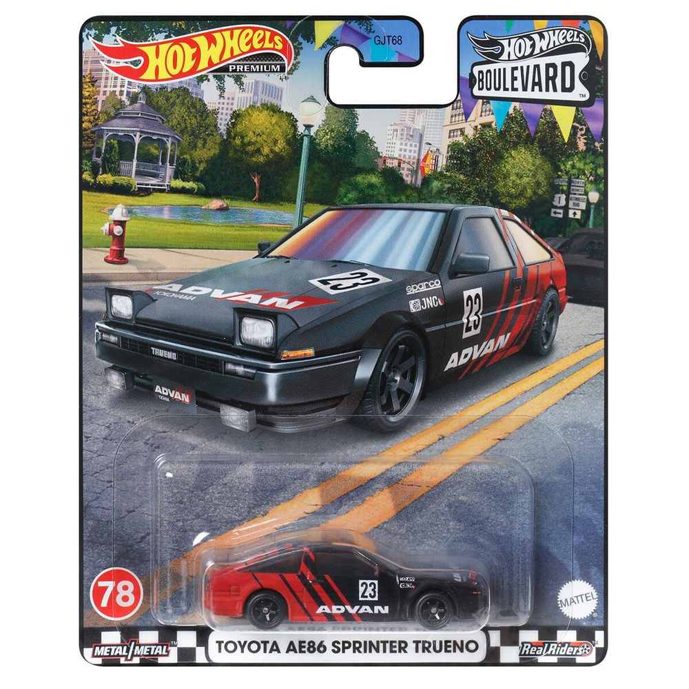 Машинка коллекционная Hot Wheels Premium Boulevard Toyota AE86 Sprinter  Trueno GJT68/HKF28 - купить с доставкой по выгодным ценам в  интернет-магазине OZON (1310585376)