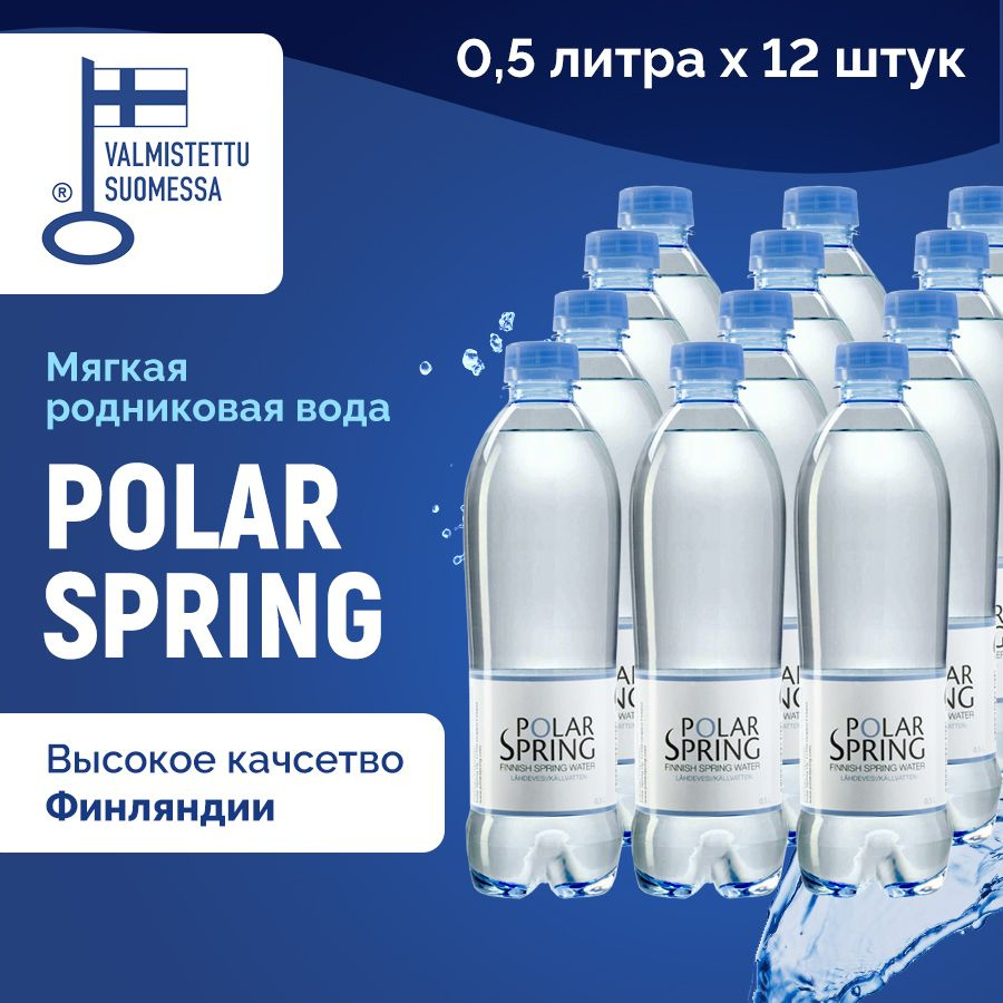 Polar Spring Вода Питьевая Негазированная 500мл. 12шт #1