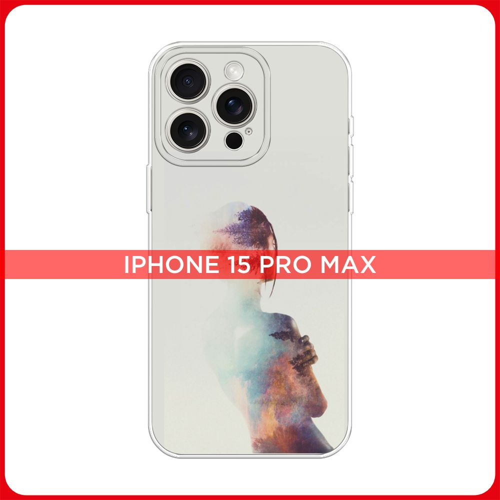 Силиконовый чехол на Apple iPhone 15 Pro Max / Айфон 15 Про Макс  Девушка-лес - купить с доставкой по выгодным ценам в интернет-магазине OZON  (1163643284)