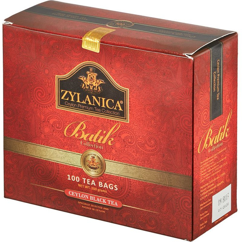 Чай черный ZYLANICA, 100 пакетиков. Зиланика Batik Collection #1