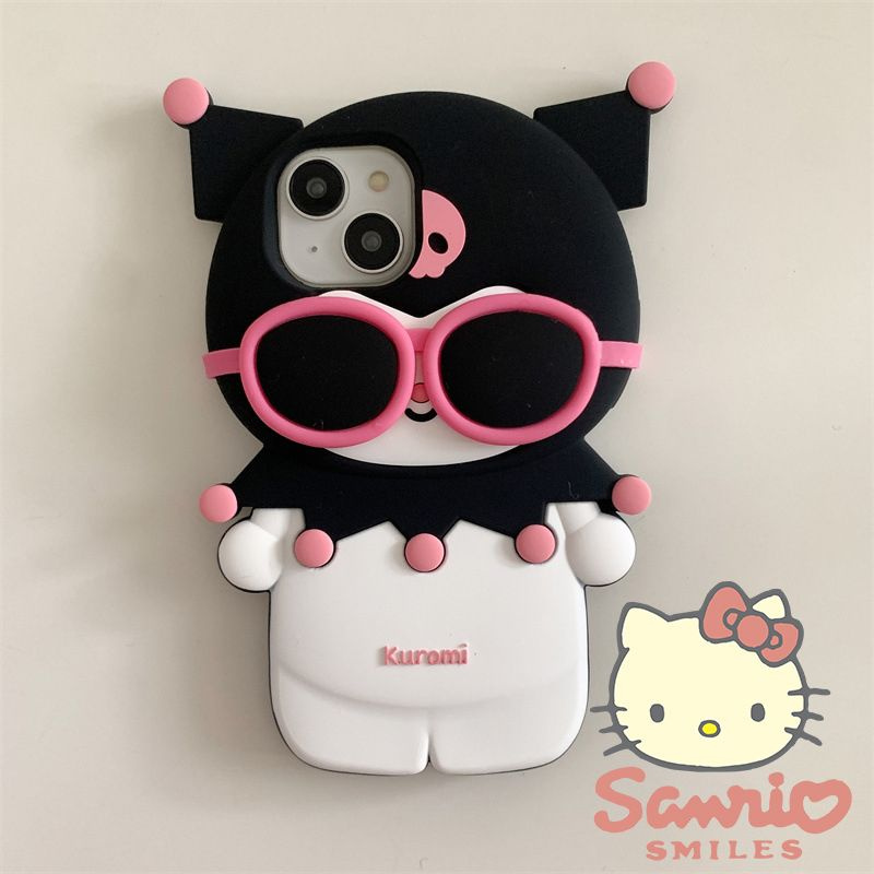 Sanrio Kuromi Подходит для чехла для телефона Apple iPhone 12 Куроми Санрио Стаканы подвижные  #1