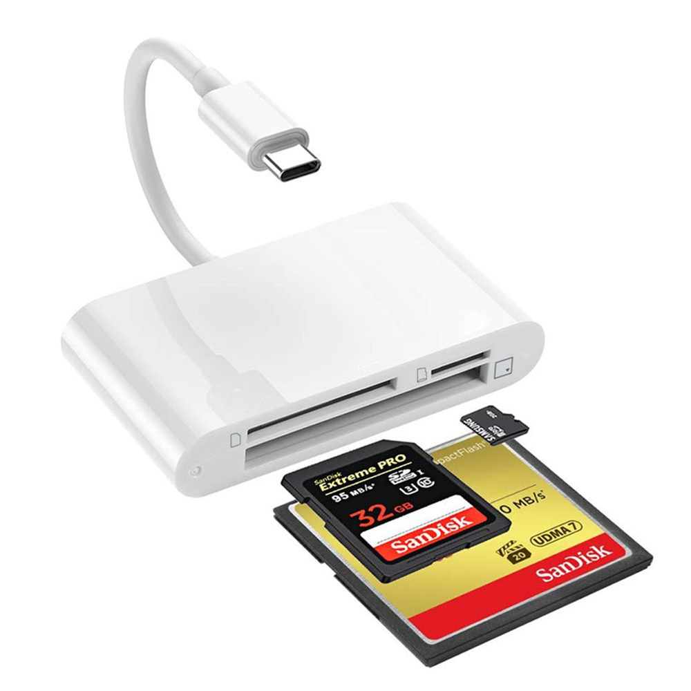 Картридер адаптер/Устройство чтения картType-C to CF SD Micro SDдля ...