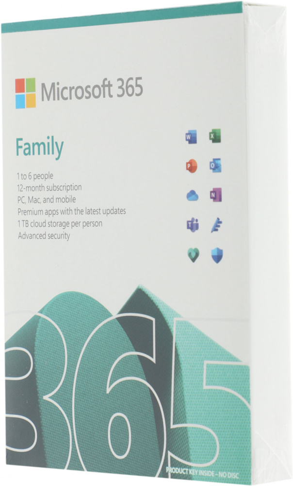 Офисное приложение Microsoft 365 Family Subscr 1YR Medialess P8 (6GQ ...