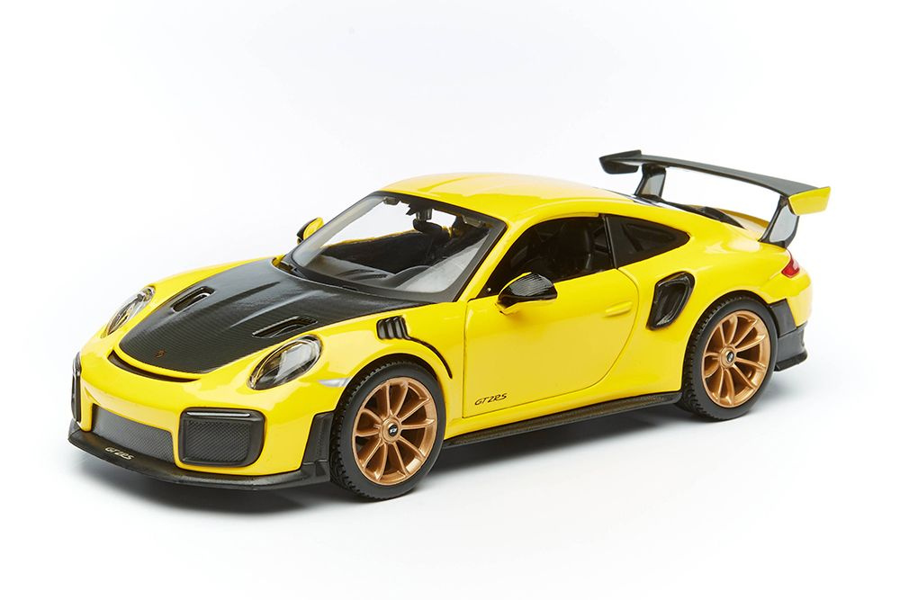 Модель коллекционная Porsche 911 GT2 rs yellow / порше желтый #1