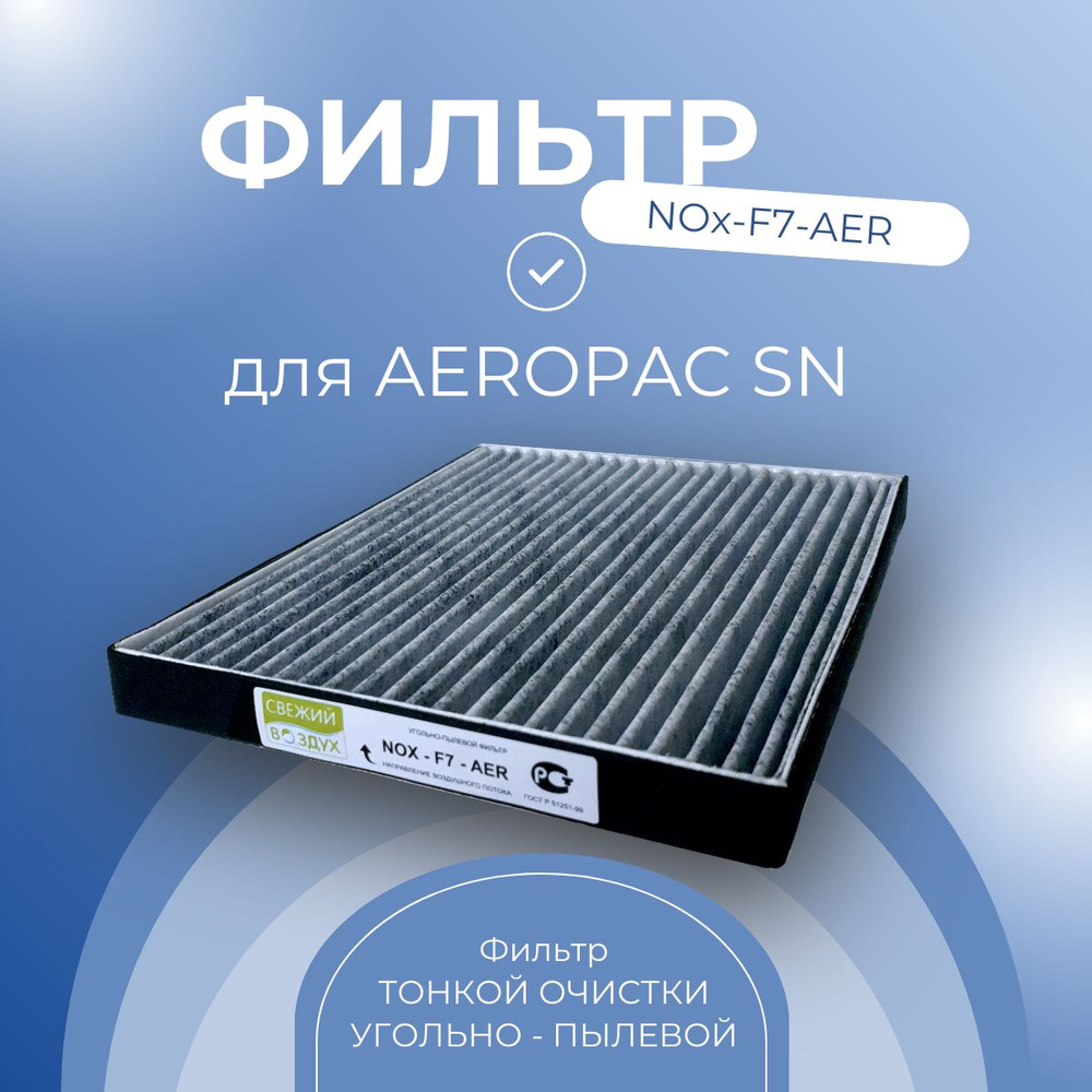 Фильтр тонкой очистки NOx-F7-AER угольно-пылевой для проветривателя Aeropac  SN