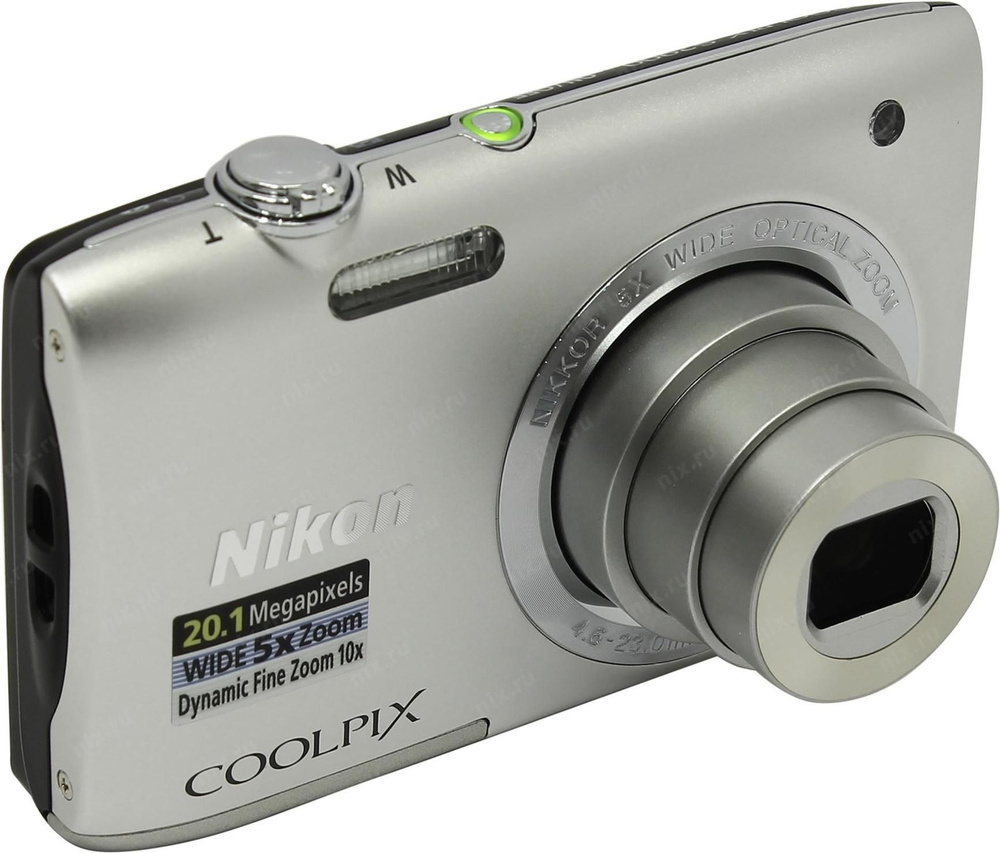 Nikon Coolpix S2900, Silver Цифровой компактный фотоаппарат