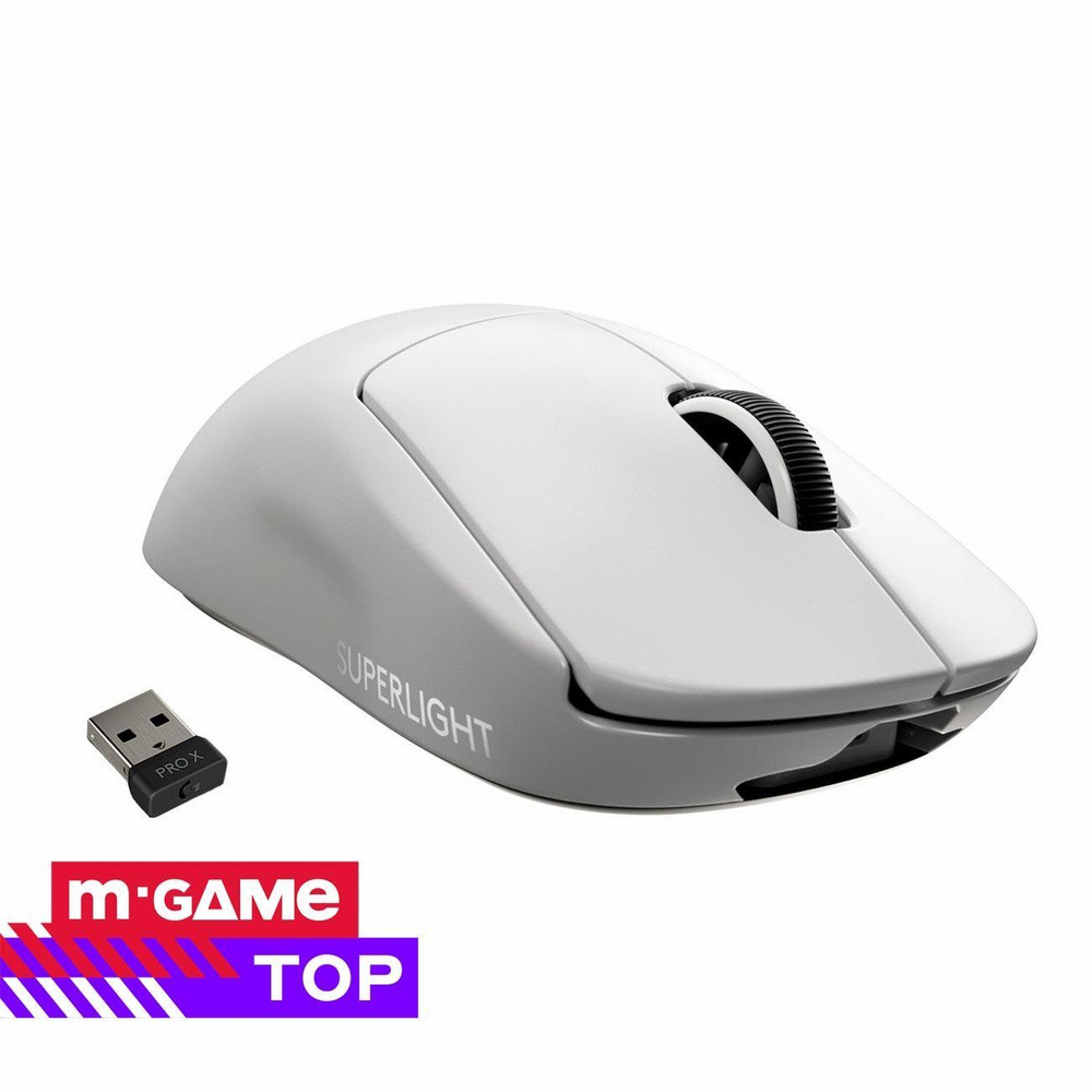 Logitech Игровая мышь беспроводная G PRO X Superlight White, белый #1