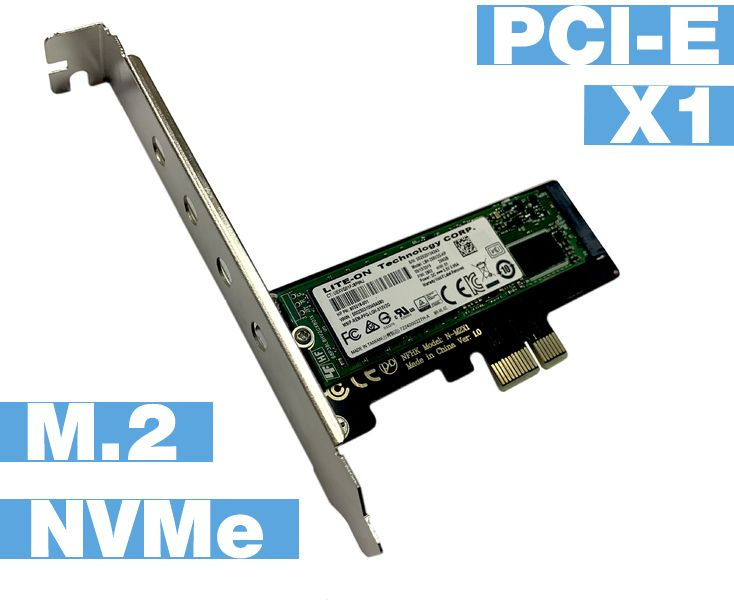 Контроллер переходник PCI-E 3.0 x1 to M.2 PCI-E NVMe M Key - купить с ...