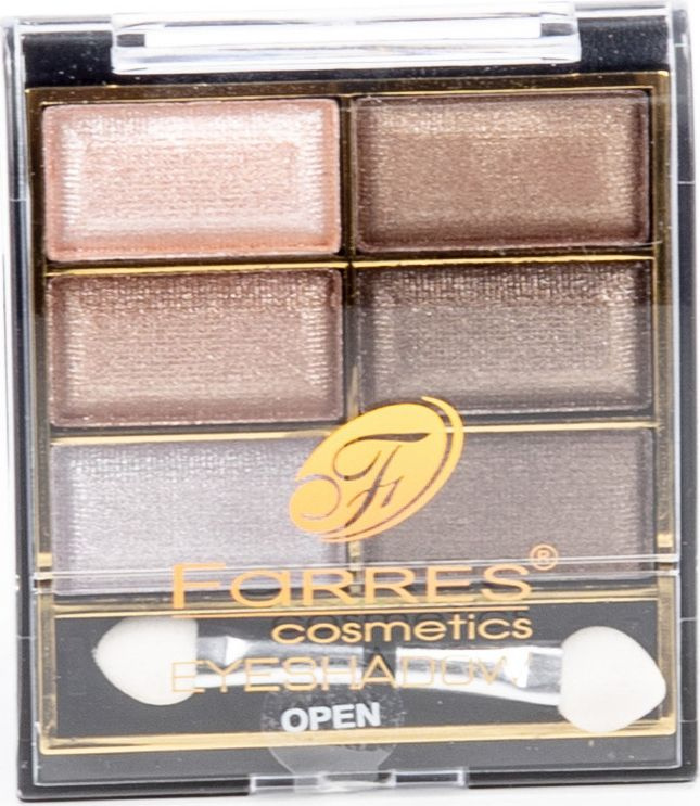 Farres Cosmetics / Фаррес Косметик Тени для век тон 04 коричневые, 6 ...