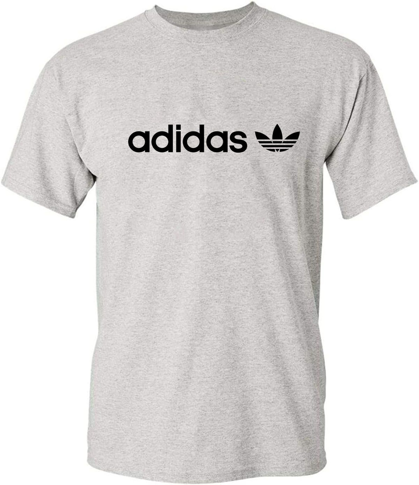 Футболка adidas, размер 52, цвет серый, 棉花 - купить по выгодной цене в ...