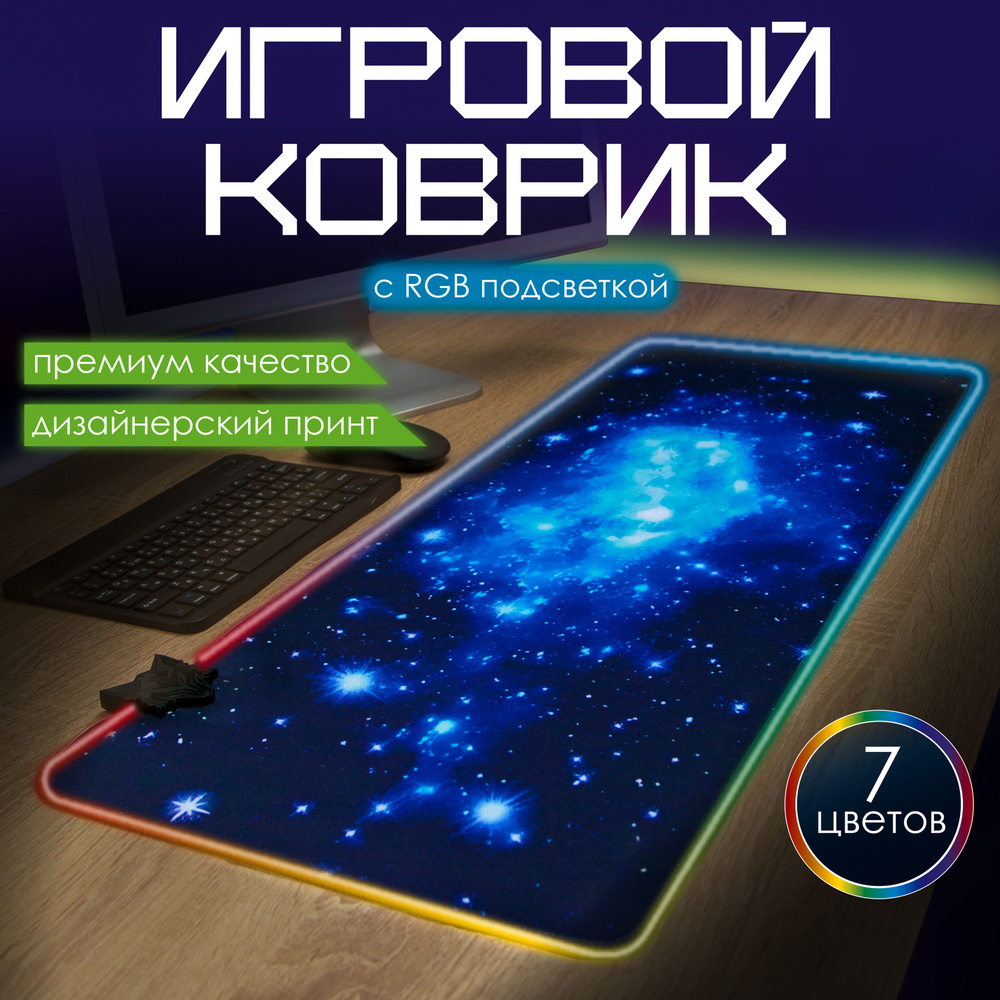 Игровой коврик для мыши космос, XXL, темно-синий - купить с доставкой ...