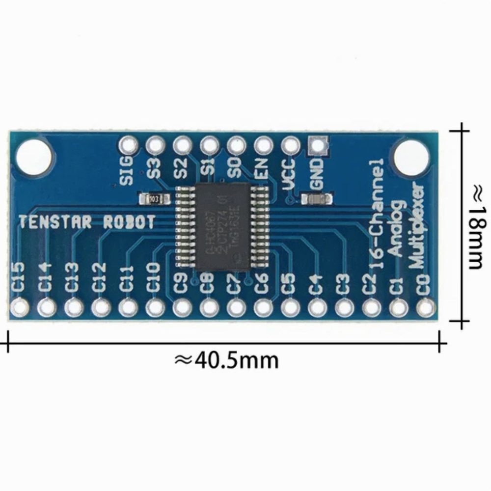 16 канальный мультиплексор CD74HC4067 - купить с доставкой по выгодным ...