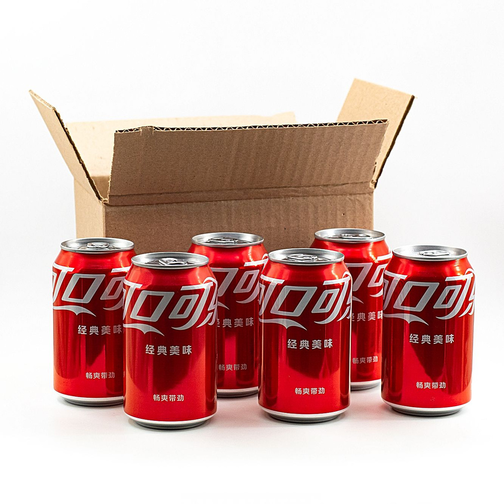 Газированный напиток Coca-Cola (Китай), 330 мл (6 шт) ж/б #1