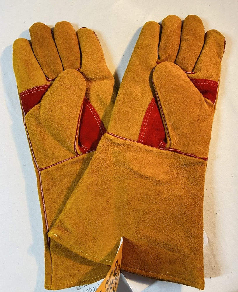 Краги (перчатки) сварщика Восточные тигры, утепленные искусственным мехом, р.1 1, 1 пара  #1