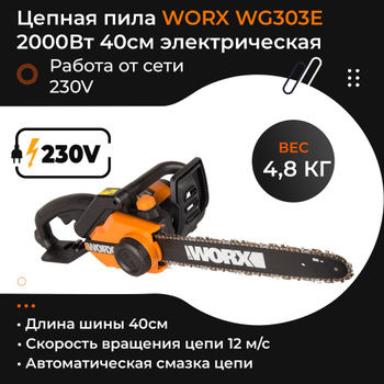 WORX WG303E 220V 2000 40