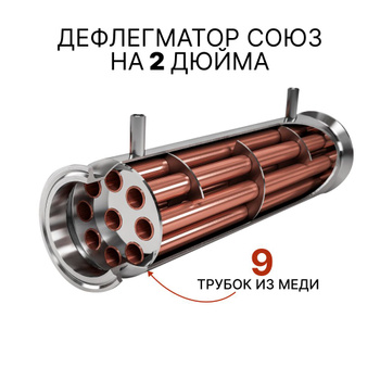 Купить медный дефлегматор 3 дюйма с Clamp (Кламп) соединением!