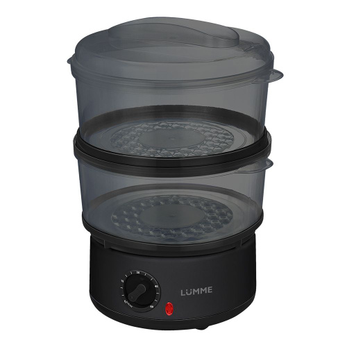 Пароварка электрическая Lumme LU-1405, Таймер, 2 чаши с независимым ...
