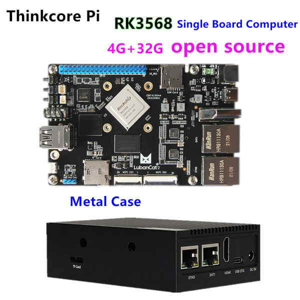 Linux Box Rk3568 Thinkcore Pi TP2 Rockchip RK3568 Микрокомпьютер с металлическим ...