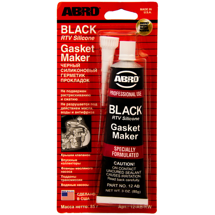Герметик силиконовый автомобильный ABRO Gasket Maker BLACK / Made in U .