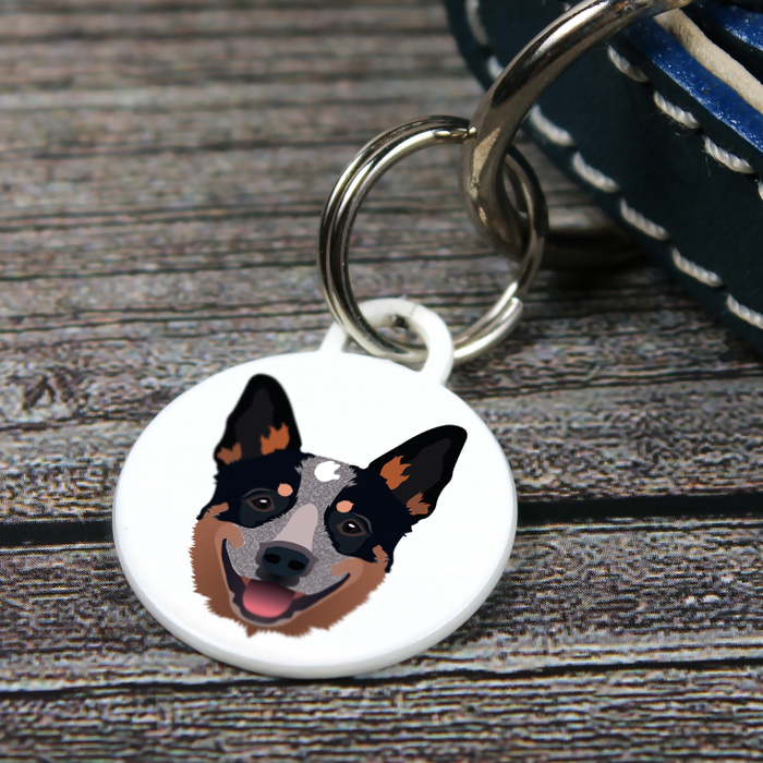 QR-адресник, Адресник для собак с гравировкой(печать), Австралийский ...