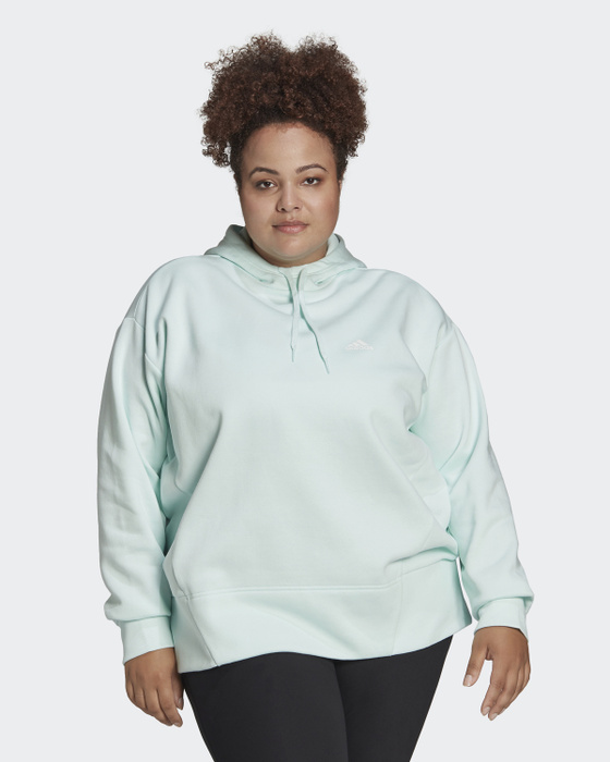 Худи adidas Essentials Studio Fleece Hoodie (Plus Size) — купить в  интернет-магазине OZON с быстрой доставкой