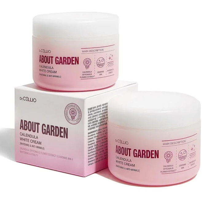 Dr.Cellio wa Крем для лица осветляющий с календулой about garden ...