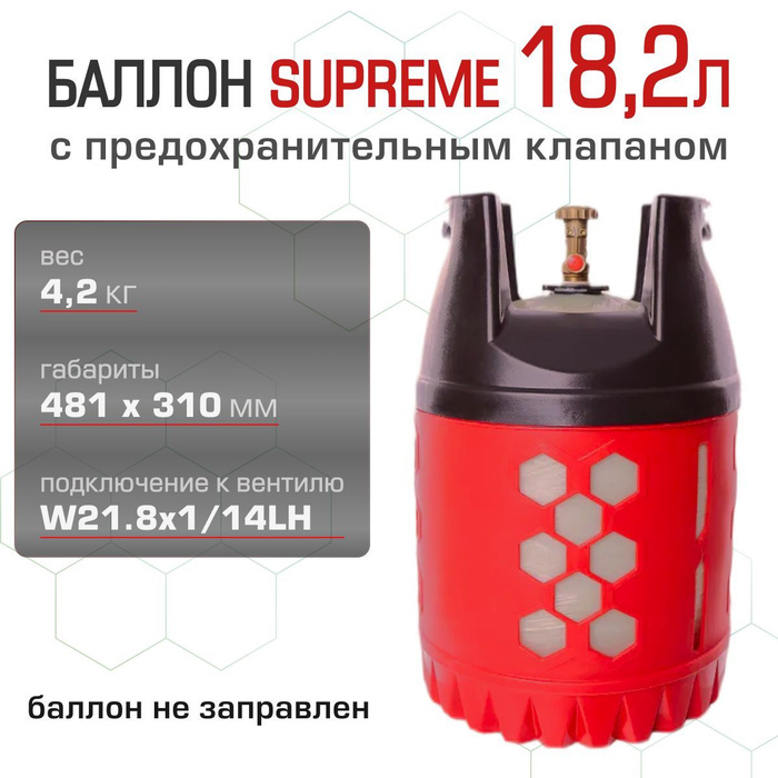 Полимерно-композитный газовый баллон SUPREME 18.2 л - купить с ...
