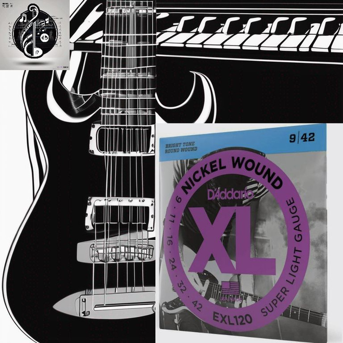 Струны для электрогитары Daddario EXL120 - купить с доставкой по ...
