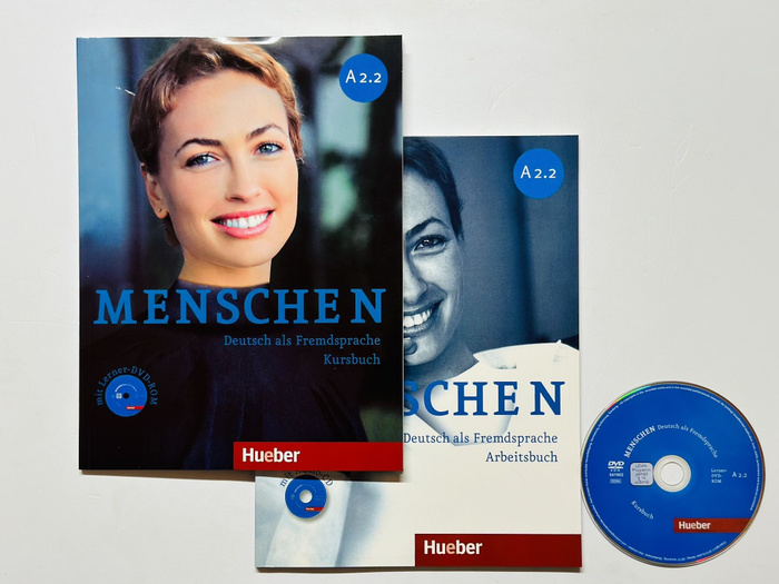 Menschen A2 2 Arbeitsbuch Lösungen Menschen A2.2 комплект Kursbuch+Arbeitsbuch+DVD-ROM (Учебник + Рабочая