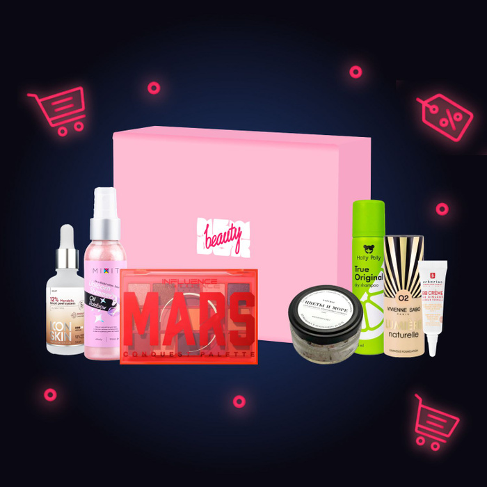 Ozon x NewBeautyBox/ Подарочный набор косметики для ухода за кожей и ...