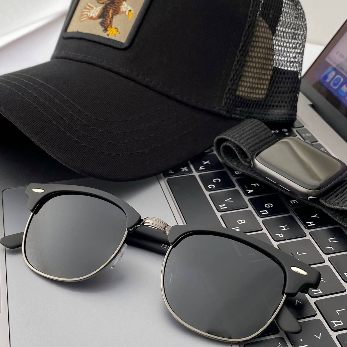 Очки солнцезащитные мужские поляризационные солнечные клабмастер ...