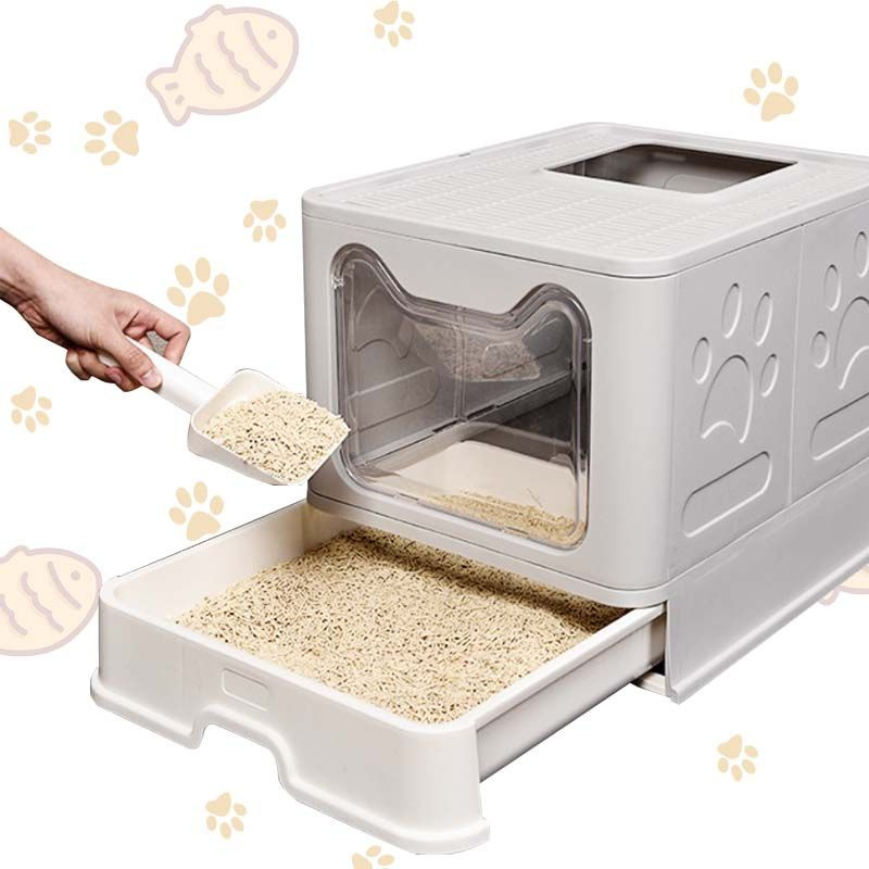 лоток для кошек/Лоток для кошек закрытый большой дом/разборный - купить ...