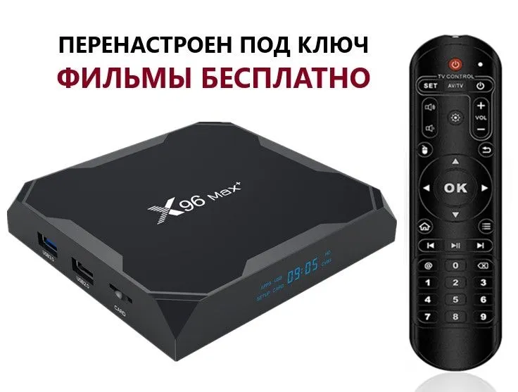 Приставка android tv x96 max