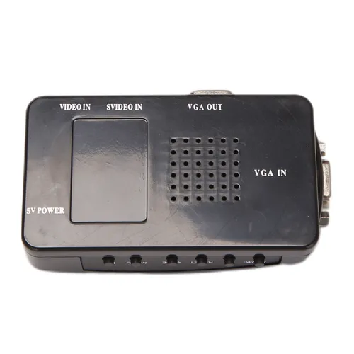 Адаптер-конвертер AV-VGA ПК Композитный вход S-Video ЖК-выход Коммутационная коробка