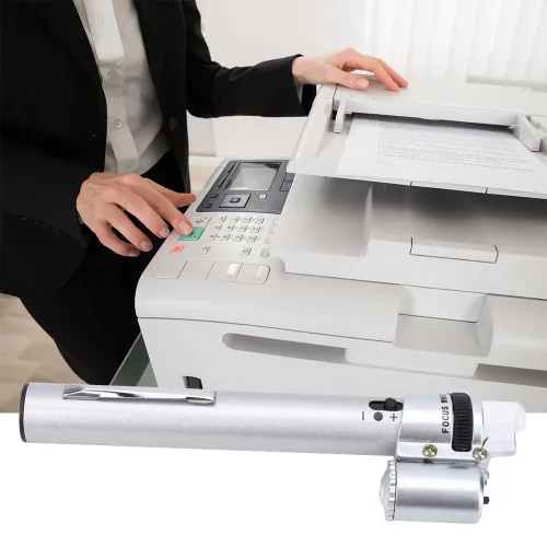 Ручной микроскоп перьевого типа 100x, портативный с регулируемой фокусировкой и LED подсветкой, инст