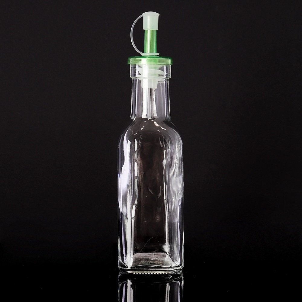 Бутылка для масла, соуса, 200мл, зеленый носик, FY-9 Бутылка для масла, соуса, 200мл, зеленый носик, FY-9