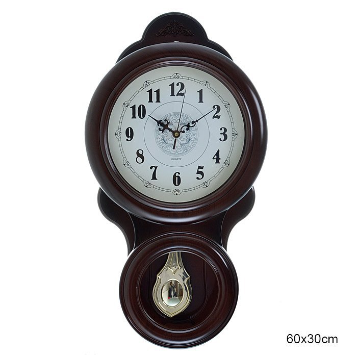 Часы настенные с маятником 60x30 см