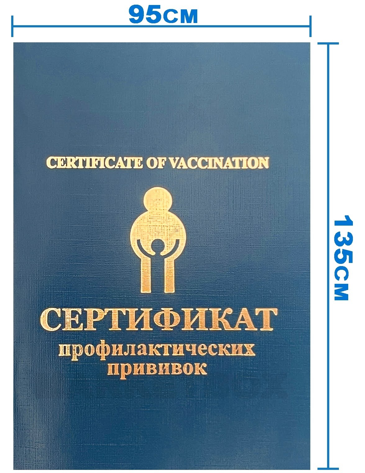 Сертификат прививочный синий 1241534