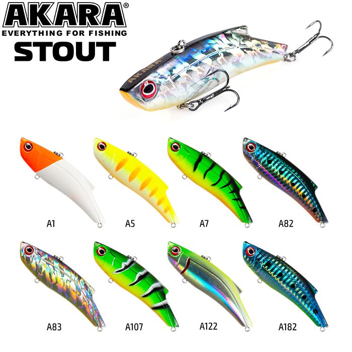 Воблер Akara раттлин Stout 90 мм 28 гр. (1 oz 3,5 in) A 7