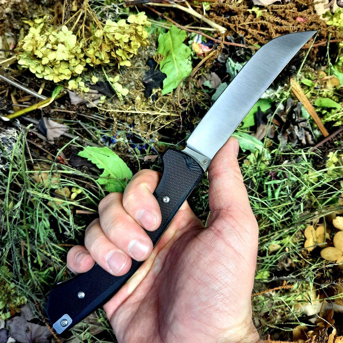 СкладнойПчак-05,инструментальнаястальD2,рукоятьG10,Reptilian